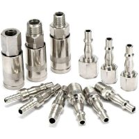 12 Pack Male Female Quick Release bsp Air Hose Fittings for 0.6cm Compressor Tools