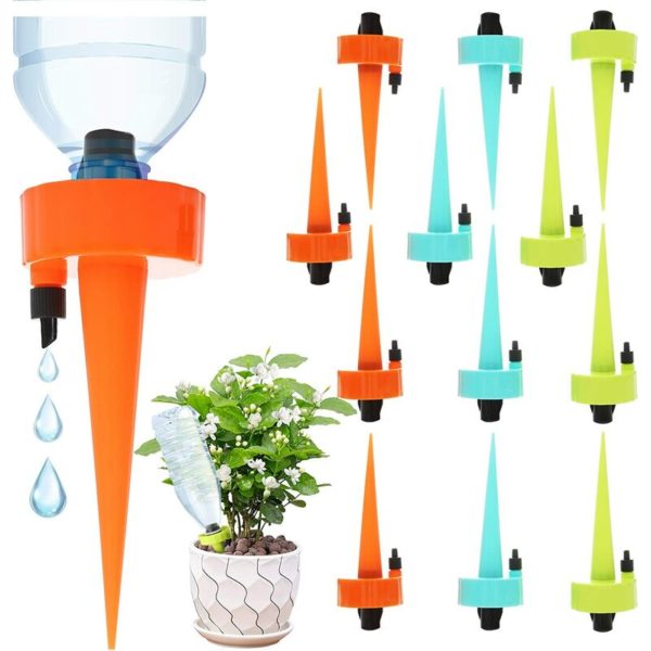 12 Pcs Automatic Plant Sprinklers, Drip Irrigation Kit, The Garden Plants System (upgrade new)