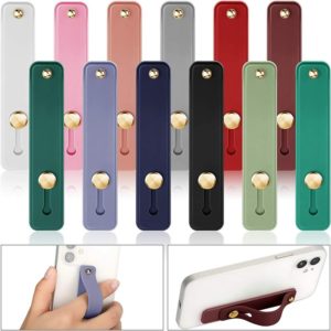 12 Pieces Phone Grip Strap Telescopic Finger Strap Bracket Portable for Most Smartphone and Tablets