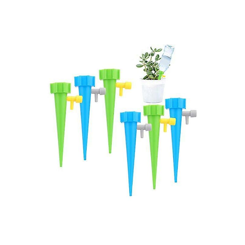 12 Pieces Plant Irrigation System With Control Valve Switch For Potted