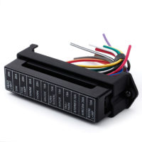 12 Way DC32V Circuit Car Trailer Auto Blade Fuse Box Block Holder atc ato 2-input 12-output Wire