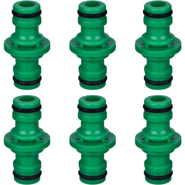 12 pieces double hose connector hose fittings for connecting garden hoses