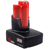 12 v 6.0 Ah M12 Li-ion battery replacement for Milwaukee M12 48-11-2440 48-11-2402 48-11-2411 48-11-2401 (6000 mAH) cordless lithium-ion tool battery