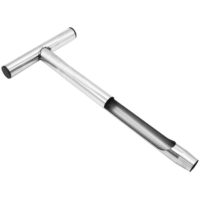 12.8'' Soil Sampler Probe T-style Handle Soil Test Kits with 2Pcs Sample Bags Steel Soil Sampling Tool for Garden Lawn Farm Golf Field
