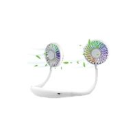 1200MAH Portable Personal Fan, Hands-Free USB Mini Neck Fan Portable Rechargeable Desk Fan for Sports, Office, Home, Outdoors, Travel