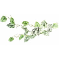 120cm Artificial Trailing Hanging Plant Realistic Alocasia Dragon Scale Light
