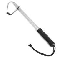 120cm Telescopic Stainless Steel Ice Fishing Gaff Outdoor Sea Fishing Spear Hook Tackle Tool,model: 120cm