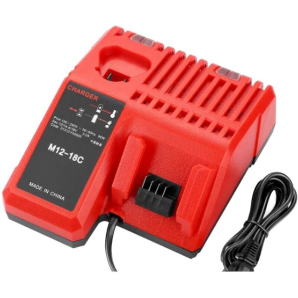 12/14.4/18V 3.0A Milwakee Dual Charger, Fast Lithium Ion Battery Charger - eu Plug