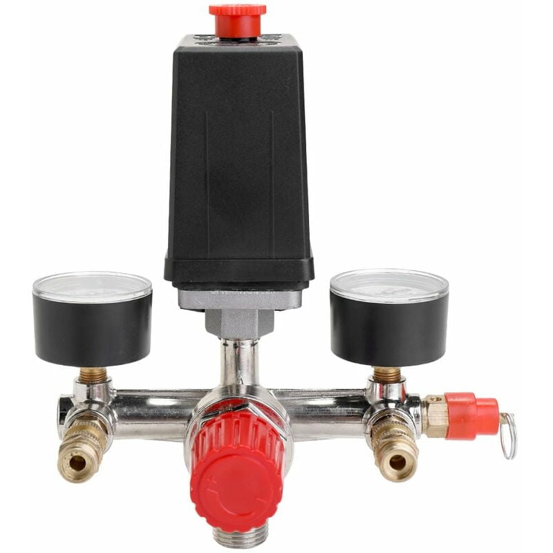 125 psi 12 Bar Small Air Compressor Pressure Switch Control Adjustable Regulator Valve Instrument