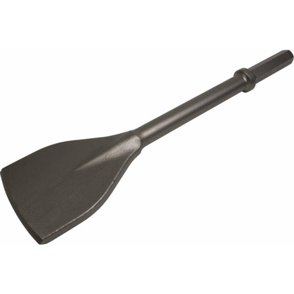 125 x 500mm Clay Breaker Spade Bit - 1' Hex Shank - Impact Demolition Chisel