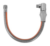 125cm Gas Connection Pipe DN12 G1/2' bsp Male x Female Quick Release Elbow