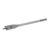 128896 16mm Flat Bit Machine Spade Wood Zip Drill Hole Cutting Plasterboard - Silverline