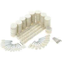 129 pcs Abrasive Polishing Wheel Polishing Tools Wool Felt Metal Surface Polishing Accessories for Dremel Rotary Tool - Litzee