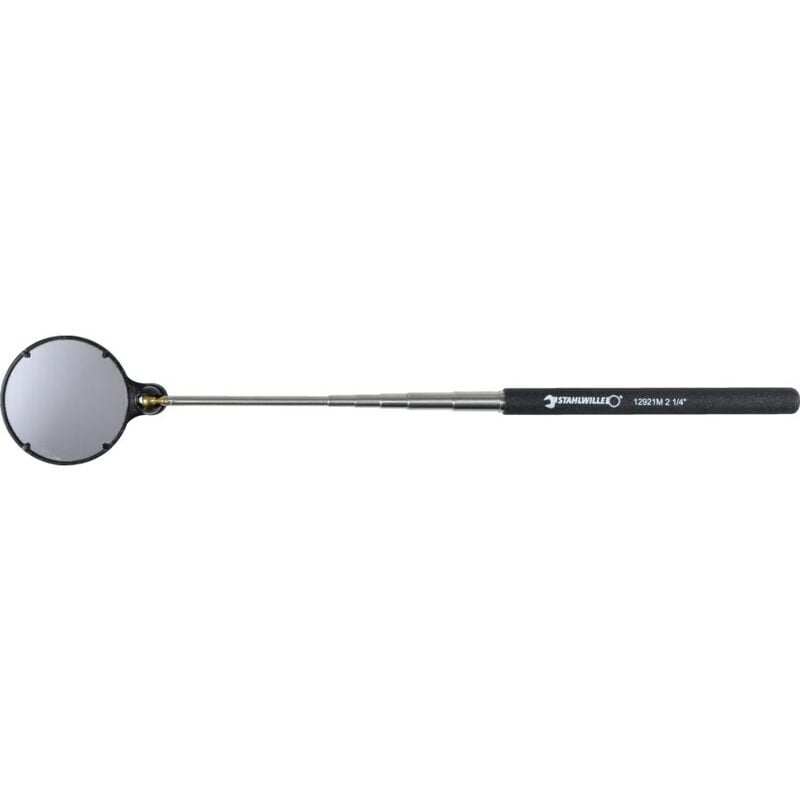 12921 M2.1/4/57mm Telescopic St/St Round Mirror - Stahlwille