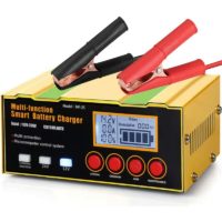 12A Car Battery Chargers, 12V/24V Intelligent Car Battery Charger with lcd Screen, Car and Motorcycle Charger, Battery Maintainer with Reconditioning