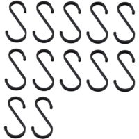 12PCS S-shaped Hook Rustproof Anti-corrosion Hooks for Hanging Towels Pots Pans Cups Kitchen Bathroom Bedroom Storage Hooks