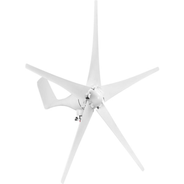 12V 1200W Wind Generator with Charger Controller 5 Blades S-Type Minitype Wind Turbine Generator Kit Clear Energy Windmill for Home Highways Boats