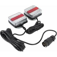 12V 15 led tail lights with magnets led trailer lights 7.5m cable 7 pin connector rear light trailer light bar led trailer light with led reversing
