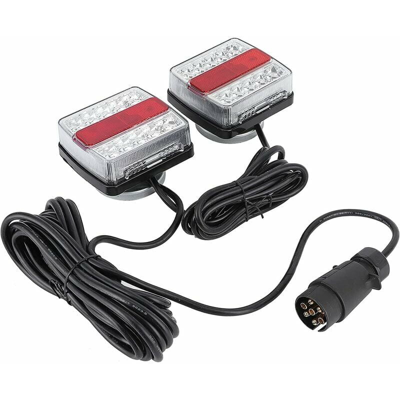 12V 15 led tail lights with magnets led trailer lights 7.5m cable 7 pin connector rear light trailer light bar led trailer light with led reversing