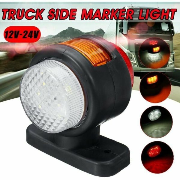 12V-24V 11-LED Side Marker Light For Trailer Truck Van Caravan