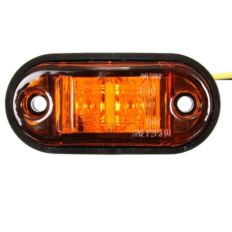 12V / 24V led Side Marker Lights Lamp For Car Truck Trailer E-marked dot Amber