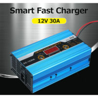 12V 30A Smart Fast Charger Battery Charger with Digital lcd Display Car Battery Charger eu Plug