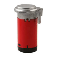 12V Car Air Pump with Red Horn, Fashion Air Compressor, Waterproof, Chrome Plated, Never Rust, for 12V Air Horn, for Truck, Car, Boat, Lorry, etc.