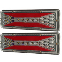 12V Dynamic Flowing led Rear Tail Light Indicator Brake Reverse Lamp Trailer