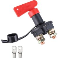 12V Main Battery Disconnect Battery Switch Isolator with Keys 300A Battery Switch for Boat Car Truck