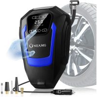 12V Portable Air Compressor, 12V 120W Portable Digital Car Air Compressor Auto Tire Inflator, Electric Digital Air Compressor with led Light, 3M