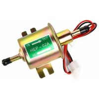 12V Universal Electric Fuel Pump HEP-02A Inline Low Pressure Metal Fuel Pump Diesel Engine Gasoline