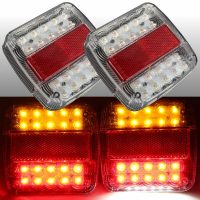 12V led Tail Light Stop Indicator License Plate Truck Caravan Trailer