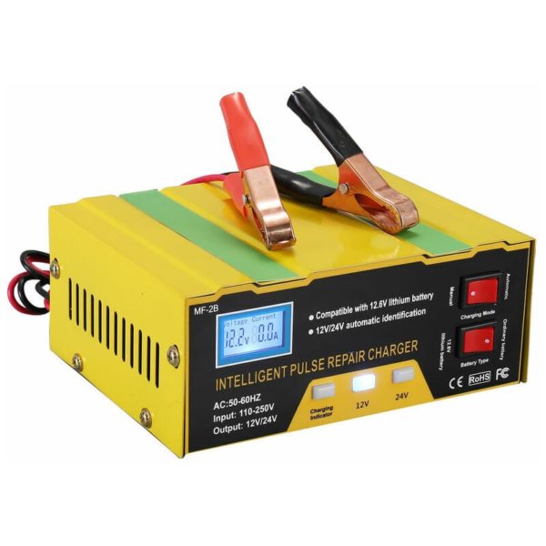 12V24V battery charger Intelligent pulse repair charger with electronic display MF-2B European standard