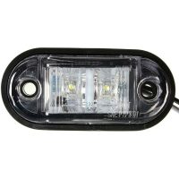 12V/24V led Oval Side Marker Marker Lights Universal Truck Trailer Van Caravan Truck Car Bus Lorry White