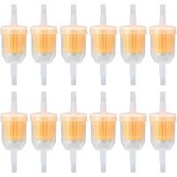 12pcs Inline Fuel Filter Fuel Filter Universal Fuel Filter for 6-8mm Motorcycle Scooter Motorbike Generator Lawn Mower Car