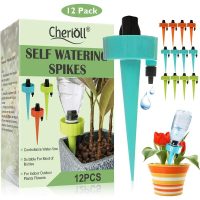 12pcs automatic watering system for potted plants, flower watering, adjustable flower or vegetable watering system