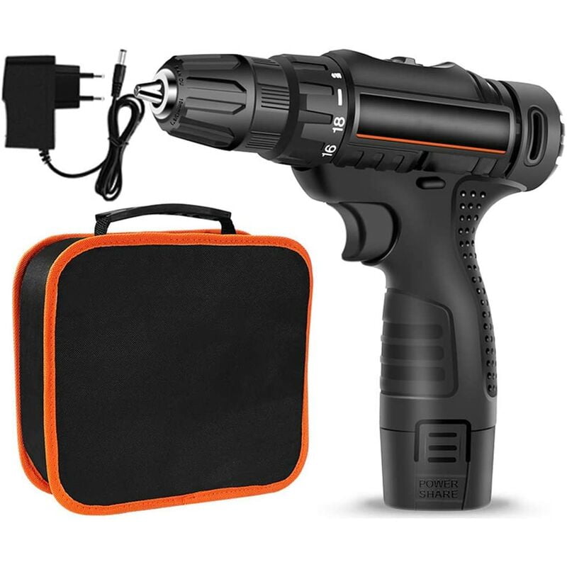 12v Electric Screwdriver, Multi-Function Rechargeable, Electric Screwdriver Lithium Battery Hand Drill Household Tools