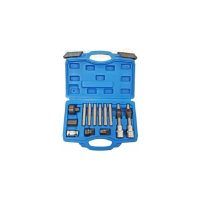 13 Pc Alternator Freewheel Pulley Removal Socket Bit Set Garage Service Tool Kit