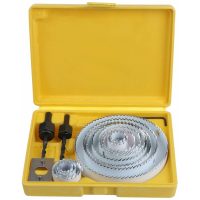 13 Piece Carbon Steel Bi-Metal Hole Saw Set for Wood, Drywall and Drywall 19-127mm