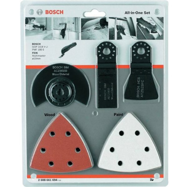 13 Piece Oscillating Multi-tool, All in One Set for Wood and Metal - (2 60 - Bosch