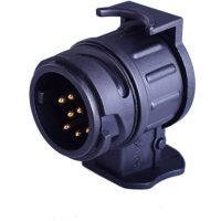 13 Pin to 7 Pin Trailer Adapter for European Standard Socket Truck Electric Socket Connector with Trailer Hitch