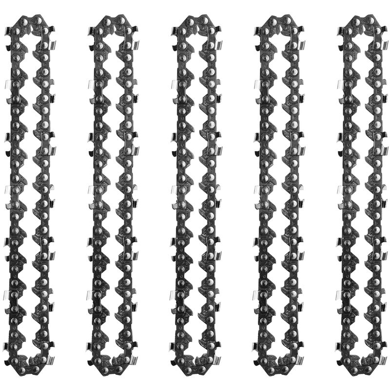 133mm Mini Portable 65#Mn Chainsaw Chain 28E-Chain Link 14T Electric Saw Replacement Accessory for Wood Cutting