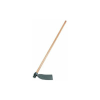 1350mm Digging Hoe Forged Head Hardwood Handle Turn Over Soil Gardening
