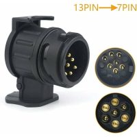 13/7 Award 13 Pin Trailer to 7 Pin Car Hitch Connector Adapter for Tractor Caravan Bike Carrier