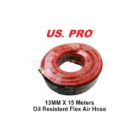 13MM x 15 Meters Red Tough Flex Air Hose 20 Bar Oil Resistant 8163 - Us Pro