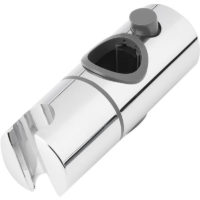 13treize - 25mm Adjustable Shower Head Holder for Slide Bar,Slider Clamp Bathroom Replacement,360 Degree Rotation Sprayer Holder,Button Seat Nozzle