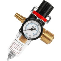 1/4, 1/4 air regulator, compressed air filter regulator, humidity separator, air pressure regulator, oil and water, lubricator for compressor and air