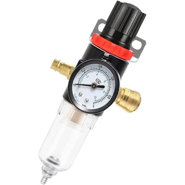 1/4 Air Filter Moisture Regulator Pressure Oil Separator Moisture Trap Compressor Water Oiler