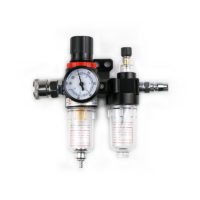 1/4 Air Filter Pressure Regulator Oil Water Separator Air Filter Air Compressor Air Compressor Filter with System Lubricator Cup