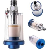 1/4 BSP Mini Air Filter Moisture Water Trap for Spray Paint Gun, Air Compressor, Air Tool